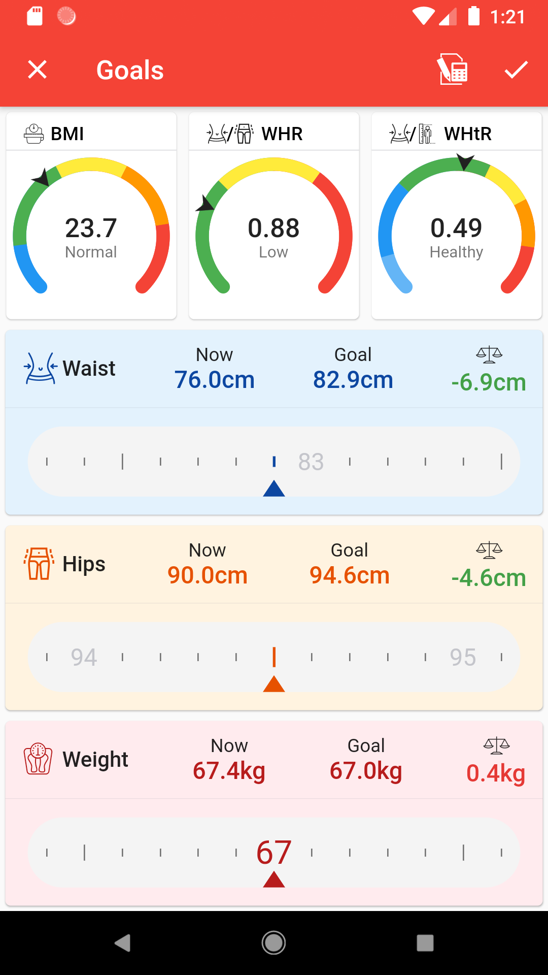 simple weight tracker app