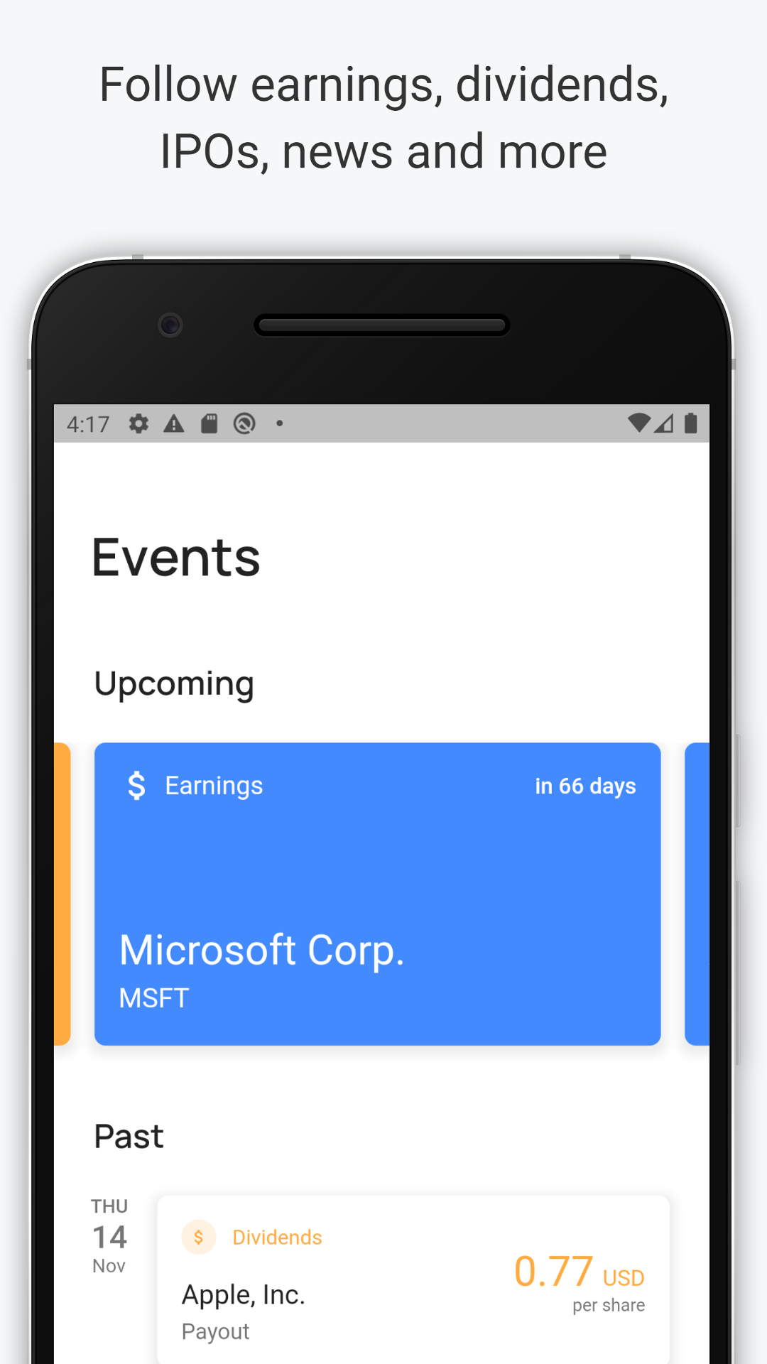 Stock Events It's All Widgets!