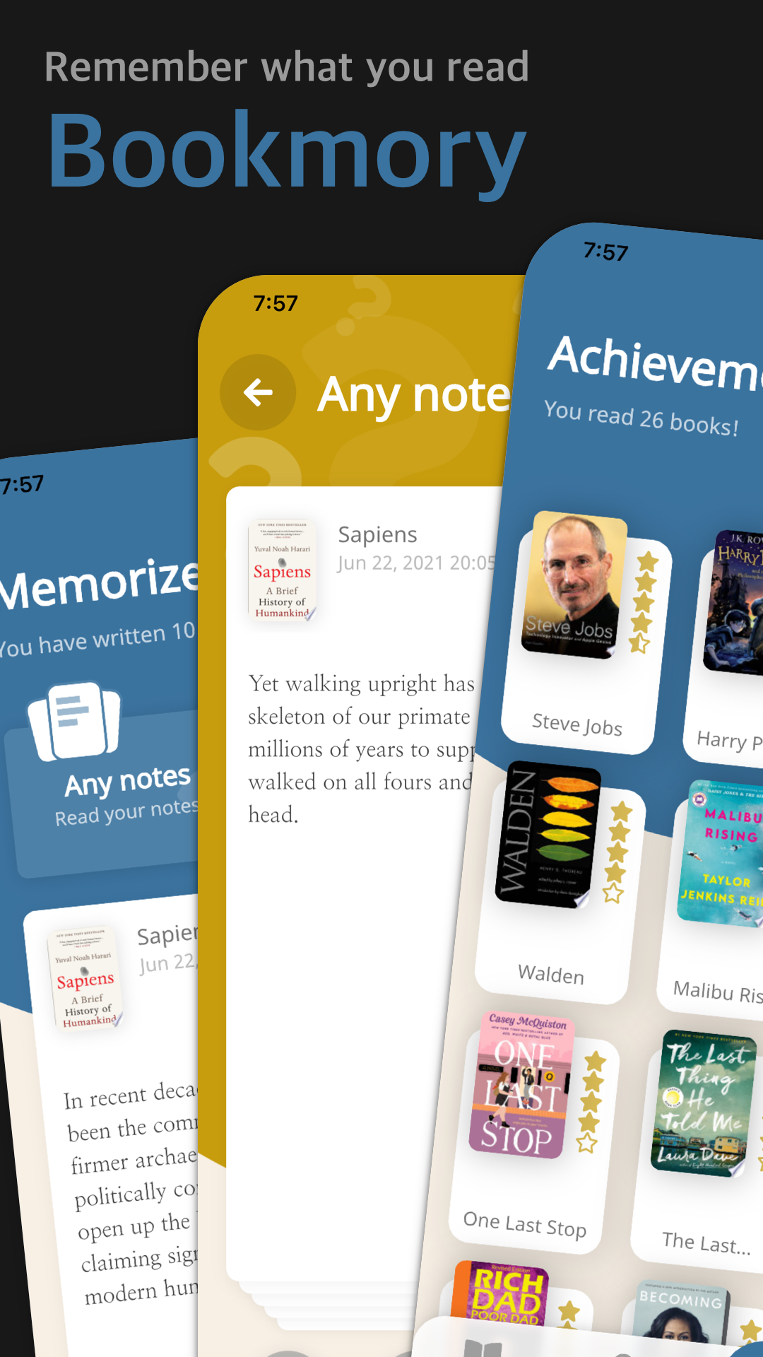 Bookmory - remember what you read