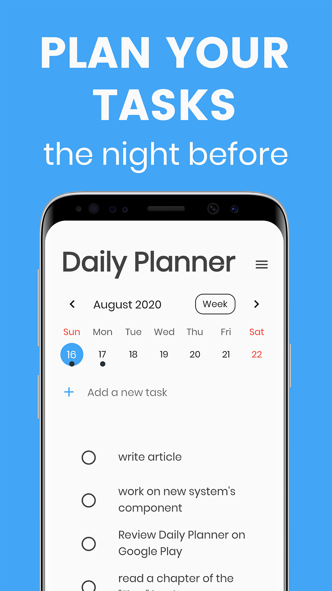 Daily Routine Planner App
