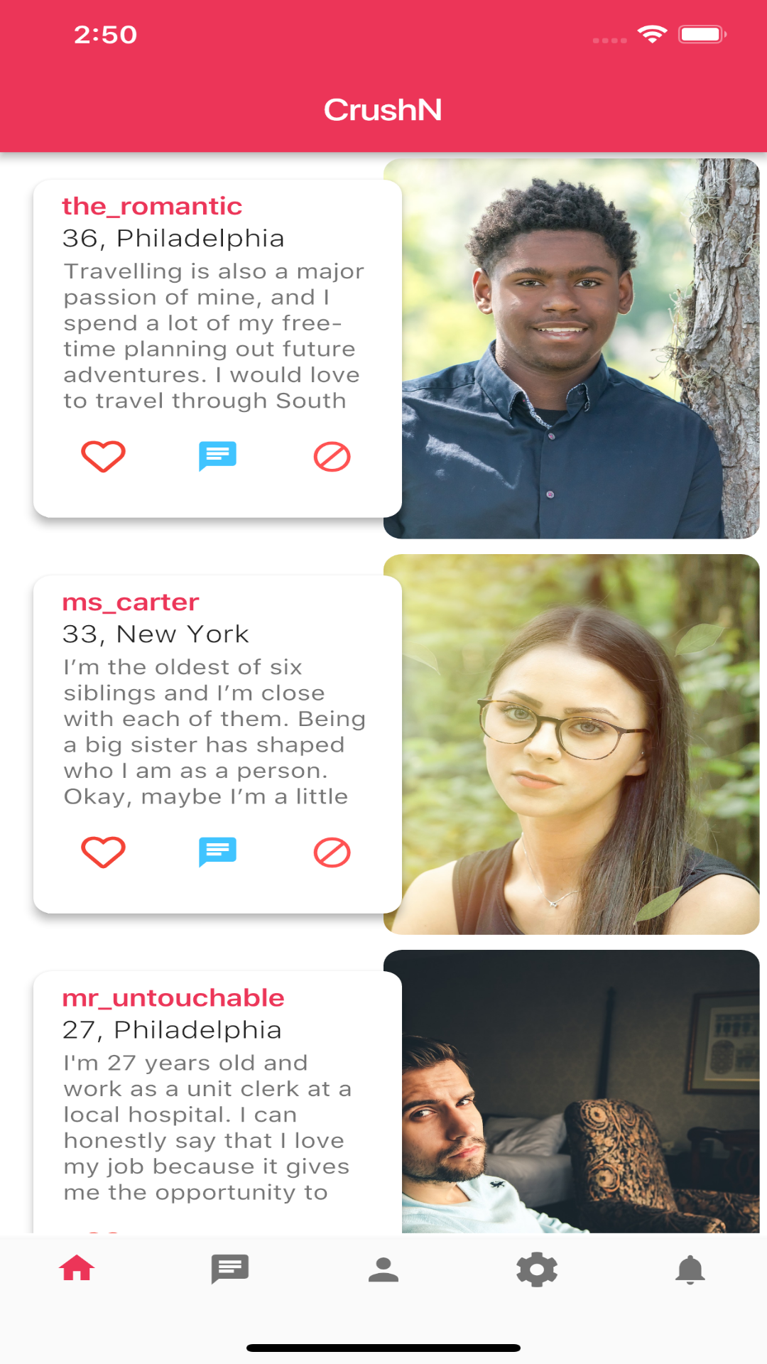 Tin drops dating app