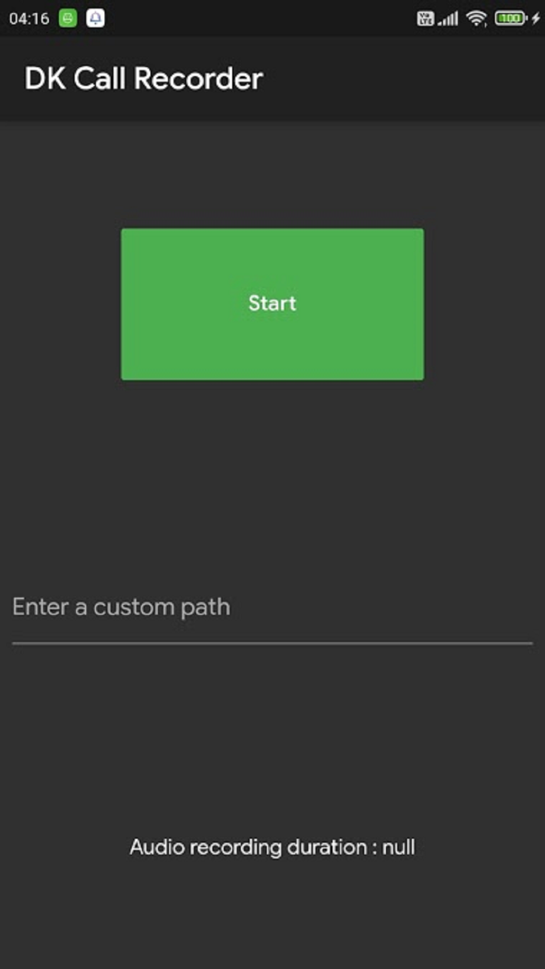 DK Call Recorder Android Audio Recorder