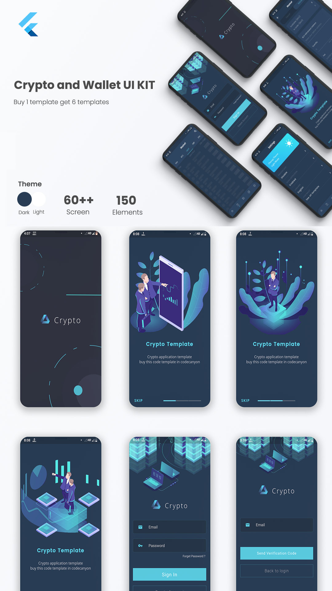 Crypto and Wallet UI KIT Template in flutter | It's All ...