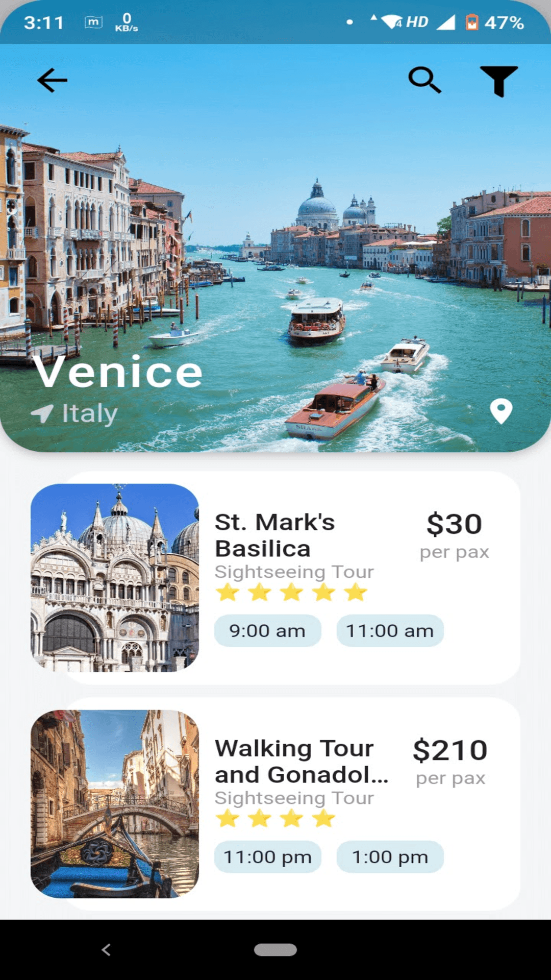 travel internet app