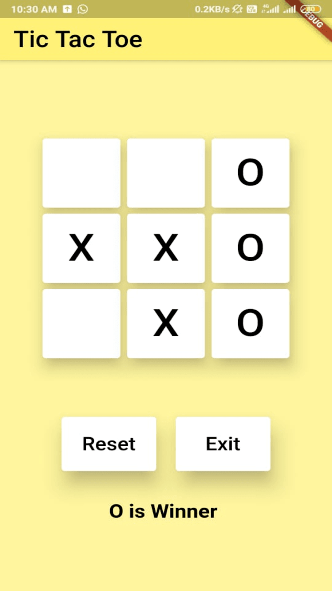 Tic Tac Toe by Chaitanya | It's All Widgets!