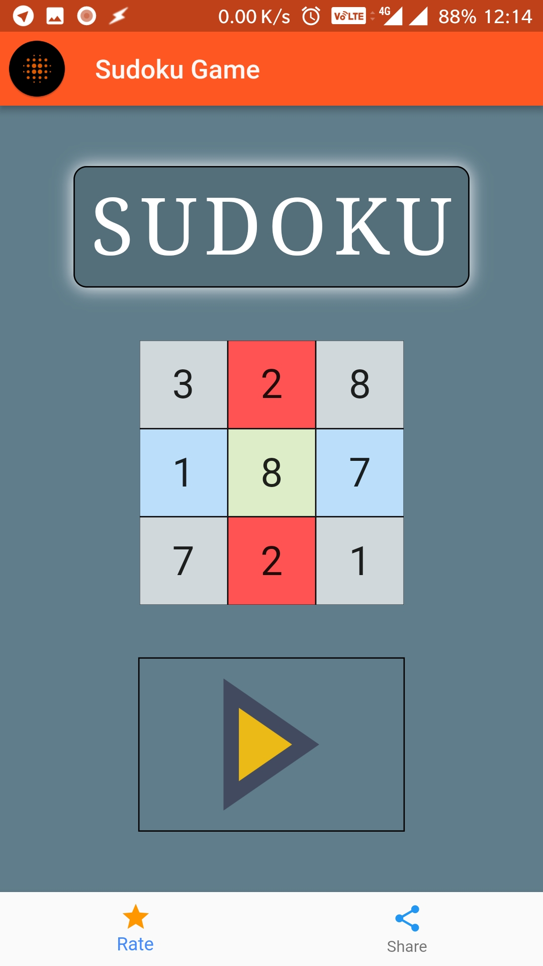 sudoku game its all widgets