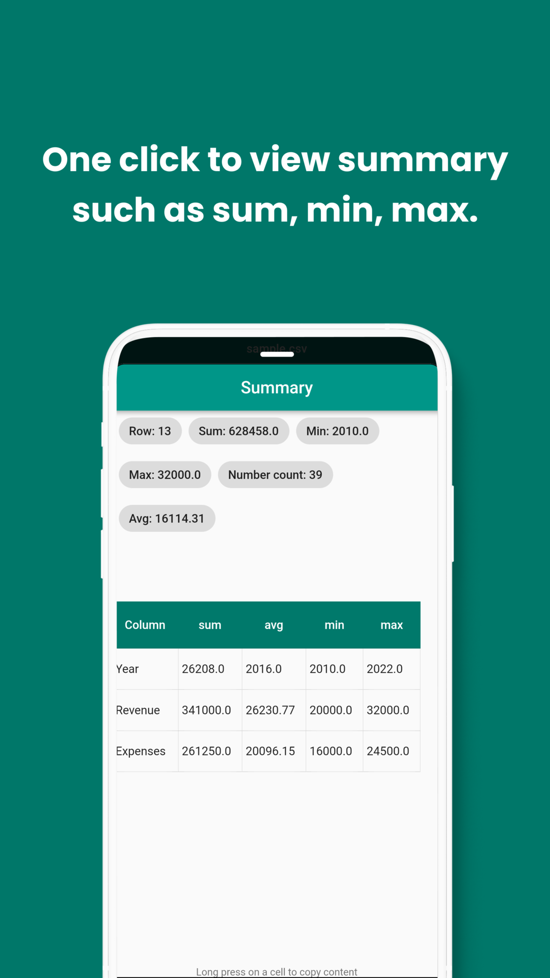 Smart CSV Viewer: Smart Tables