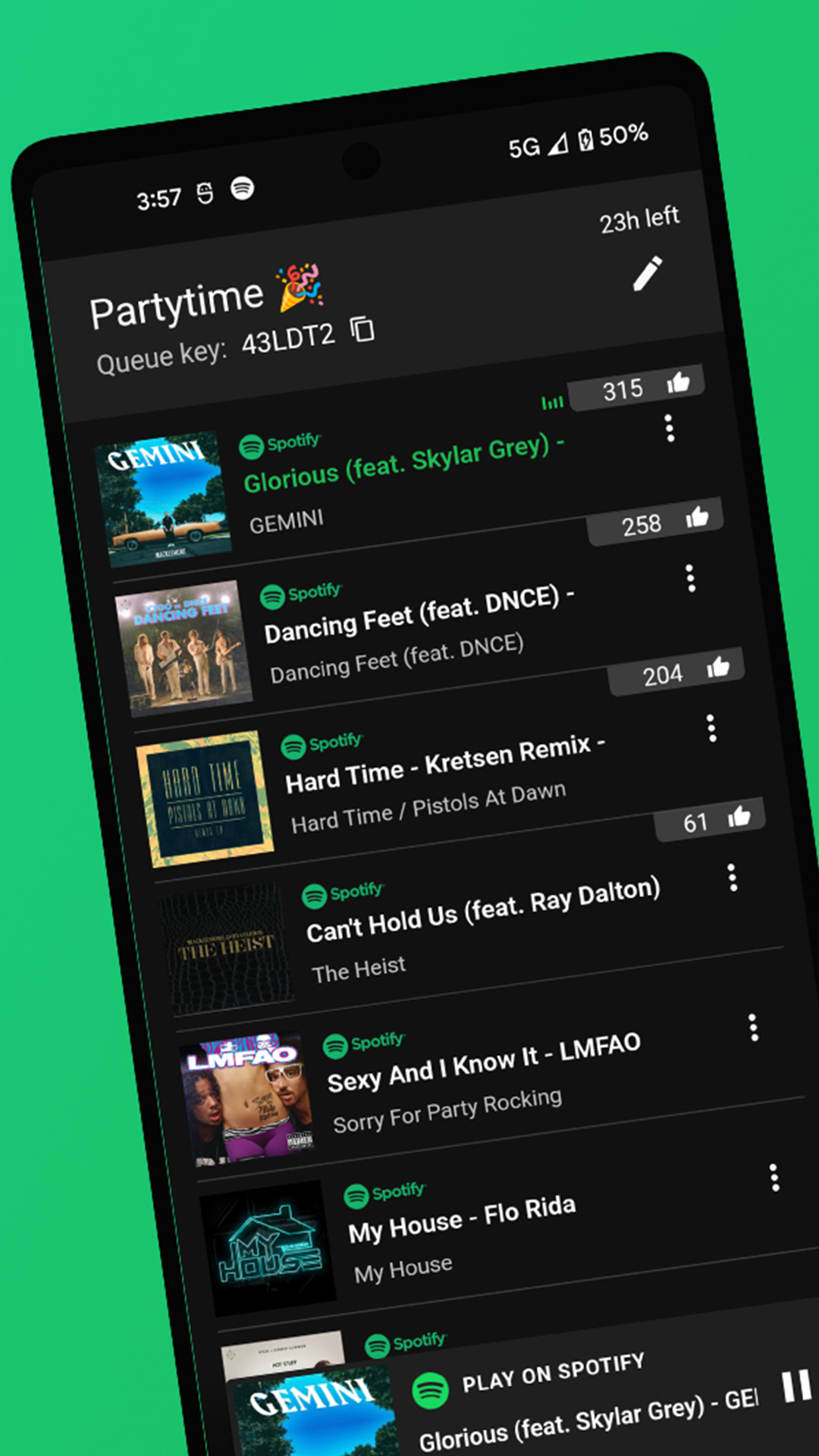 uQueue create a Spotify Radio | It's All Widgets!