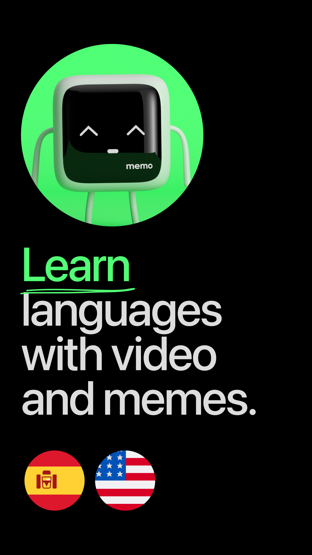 Memo Learn English & Spanish It's All Widgets!