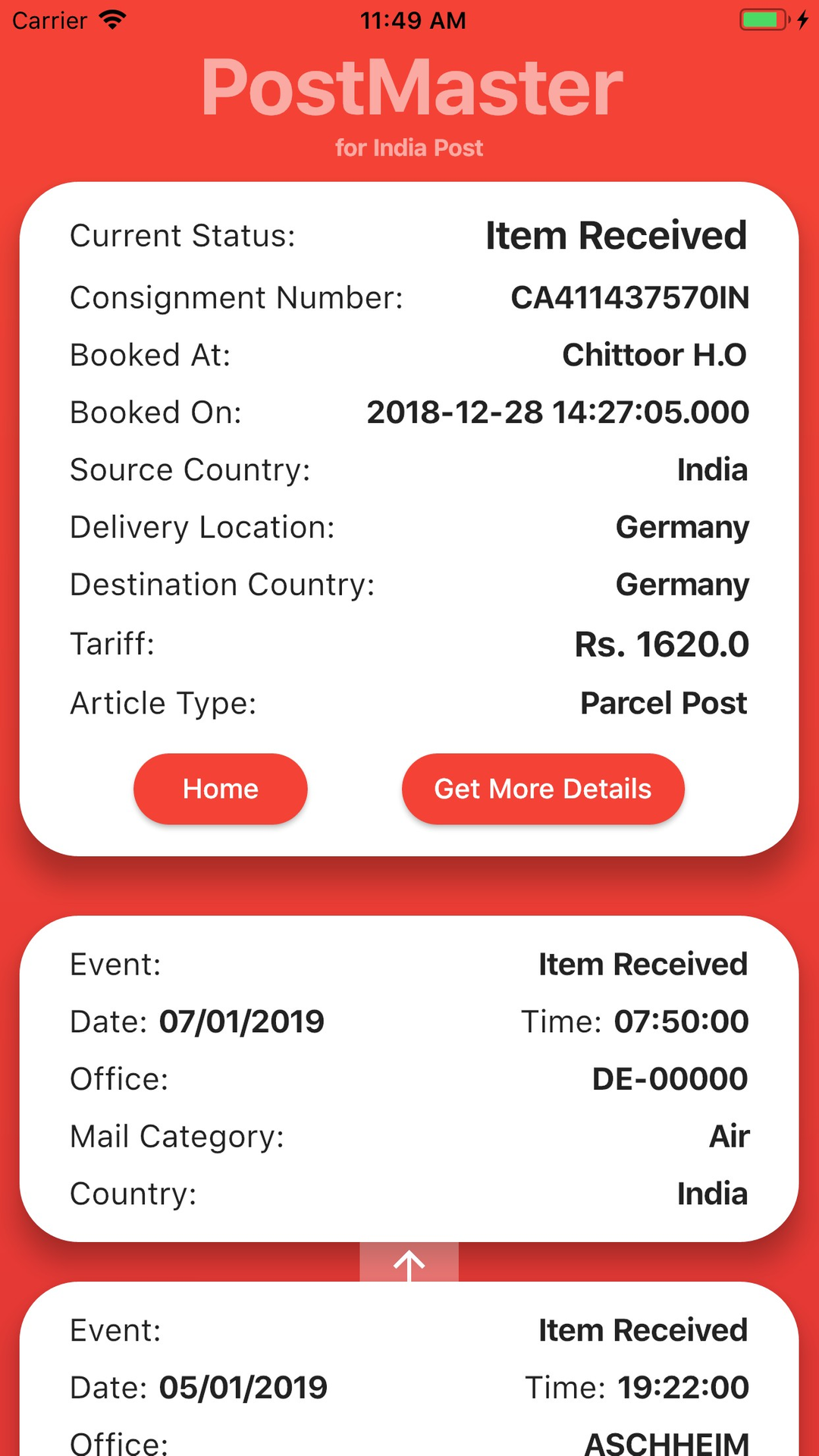 PostMaster for India Post | FlutterX